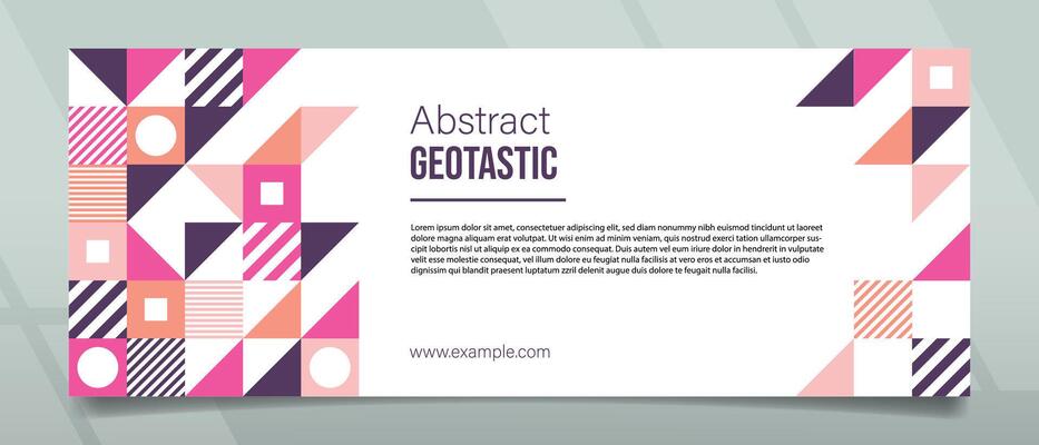 Geotastic Abstract Banner Design
