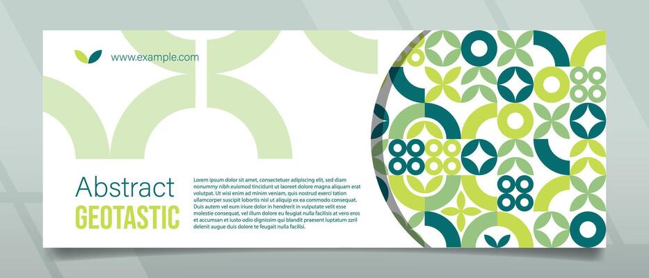 Geotastic Etnic Green Banner Design