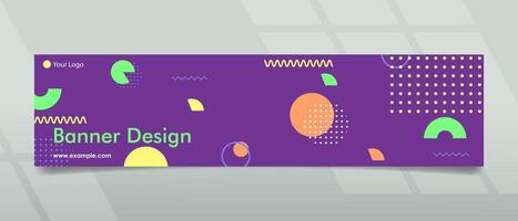 Creative Banner Design with modern and abstract concept for promotions vector