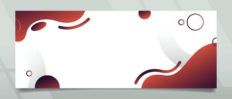 White Space Gradient Wave Banner Design vector