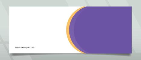 Abstract Creative Purple Shape Banner Design vector