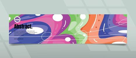 Creative Banner Design with Modern art concpet vector