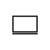 Laptop flat icon for websites vector