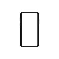 Mobile smartphone icon for website vector