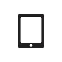 Tablet flat icon for websites vector