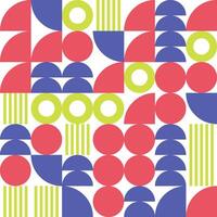 Abstract geometric pattern design in retro style. illustration. vector