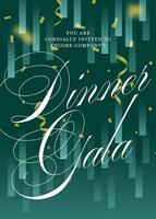 Dinner Gala Party Invitations template