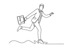 Day in the life Concept. Single line draw design graphic illustration. vector