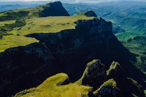 increíble espraiado cañón en Papa Noel catarina, Brasil. aéreo ver foto