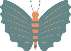 Adorable Butterfly with Cute Cartoon Design. Isolated Illustration. vector