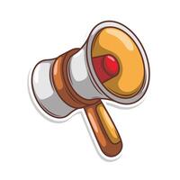 Flat design style megaphone horn loudspeaker vector