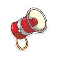 Flat design style megaphone horn loudspeaker vector