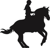 vaquero figura silueta con lazo y caballo. ilustración icono vector