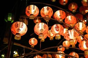 lamp, Chinese lantern or Chinese light or Chinese festival or festival of light photo