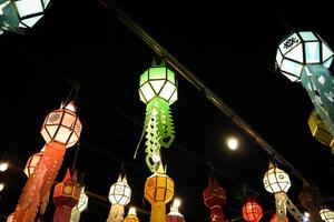 Thai lantern, Thai light or Thailand festival or festival of light photo