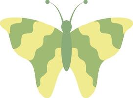 Adorable Butterfly with Cute Cartoon Design. Isolated Illustration. vector