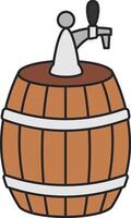 beer simple illustration vector