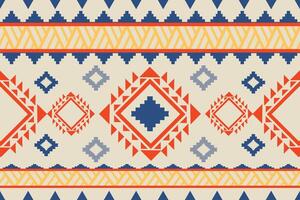 navajo nativo americano tela sin costura patrón, geométrico tribal étnico tradicional fondo, diseño elementos, diseño para alfombra, papel tapiz, ropa, alfombra, interior, bordado ilustración. vector