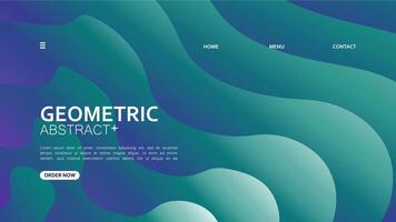 creative background abstract gradient geometric landing page design. illustration. banner brochure business template vector