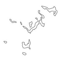 Koror State map, administrative division of Palau. illustration. vector