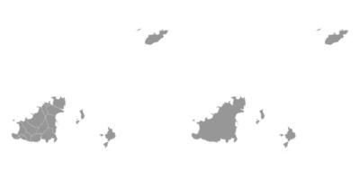 Guernsey map with administrative divisions. illustration. vector