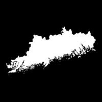Uusimaa map, region of Finland. illustration. vector