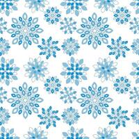 Blue Tile Floral Repeat Pattern Background vector