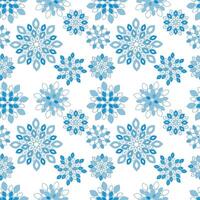 Blue Tile Floral Repeat Pattern Background vector