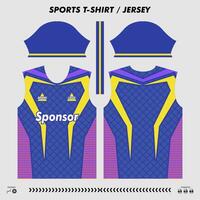 T-shirt sport design, sublimation jersey, ready to print. sublimation vector