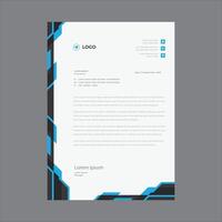 Corporate Modern Leterhead Design Template vector