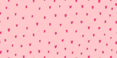 seamless pattern with pink hearts. Simple background with heart. Stylish hipster texture for fabric, wrapping, textile, wallpaper, apparel, cover, interior decor. vector