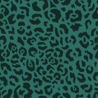 Abstract animal leopard seamless pattern design. Green camouflage background. T shirt textile graphic design, wallpaper, wrapping paper. Hand drawn illustration. vector