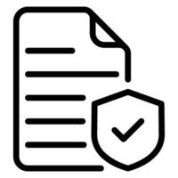 document line icon vector