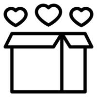 gift line icon vector