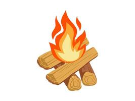 Bonfire Wood Illustration vector