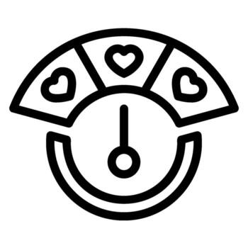 meter line icon vector