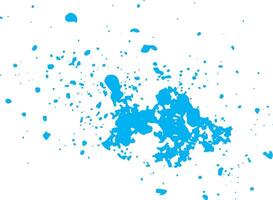 splashes of blue paint with small splashes into the air vector