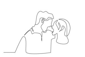 woman man couple angry shout portrait line art vector