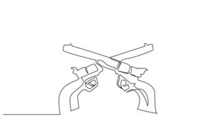 texas west sheriff gun pistol revolver line art vector