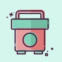Icon Social Media Policy. related to Emergency symbol. MBE style. simple design illustration vector
