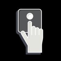 Icon Emergency Button. related to Emergency symbol. glossy style. simple design illustration vector
