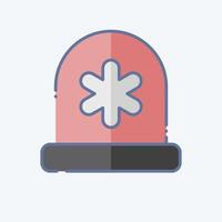 Icon Emergency Siren. related to Emergency symbol. doodle style. simple design illustration vector