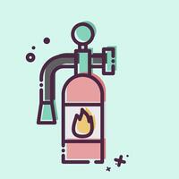 Icon Fire Extinguisher. related to Emergency symbol. MBE style. simple design illustration vector