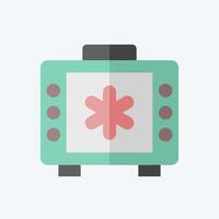 Icon Emergency News. related to Emergency symbol. flat style. simple design illustration vector