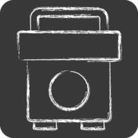 Icon Social Media Policy. related to Emergency symbol. chalk Style. simple design illustration vector
