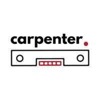 carpenter logo design for graphic designer or workshop identity vector