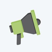 Icon Loudspeaker. related to Emergency symbol. flat style. simple design illustration vector