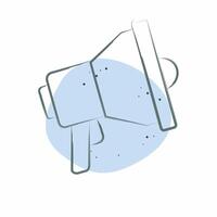 Icon Loudspeaker. related to Emergency symbol. Color Spot Style. simple design illustration vector