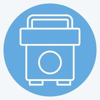 Icon Social Media Policy. related to Emergency symbol. blue eyes style. simple design illustration vector