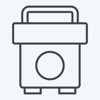 Icon Social Media Policy. related to Emergency symbol. line style. simple design illustration vector